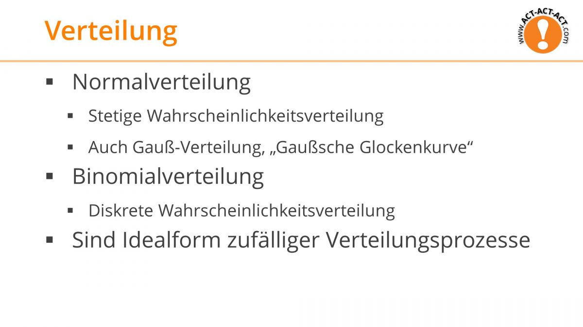 Psychologie Aufnahmetest Kapitel 3: Verteilung