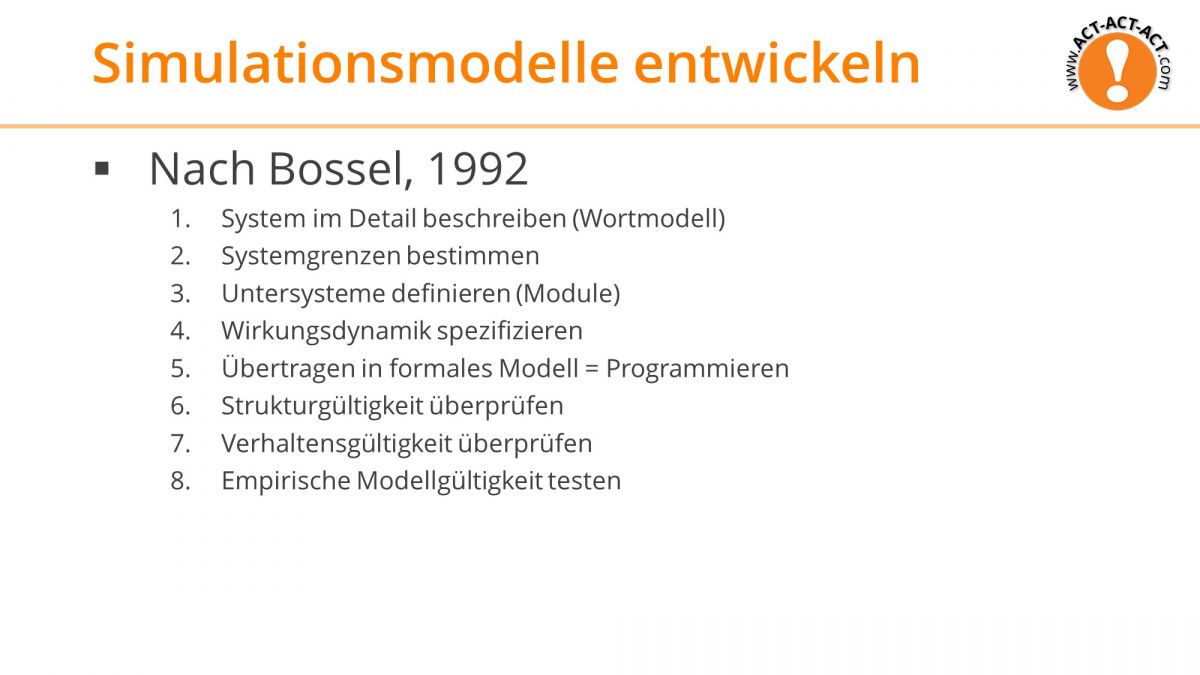 Psychologie Aufnahmetest Kapitel 3: Simulationsmodelle