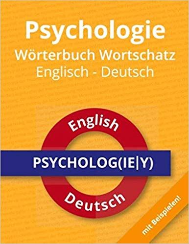 Psychologie Wörterbuch Wortschatz Deutsch-Englisch