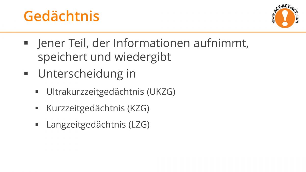 Psychologie Aufnahmetest Kapitel 7: Lernen und Anpassen