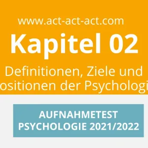 Psychologie Aufnahmetest Zusammenfassung Buch Kapitel 02