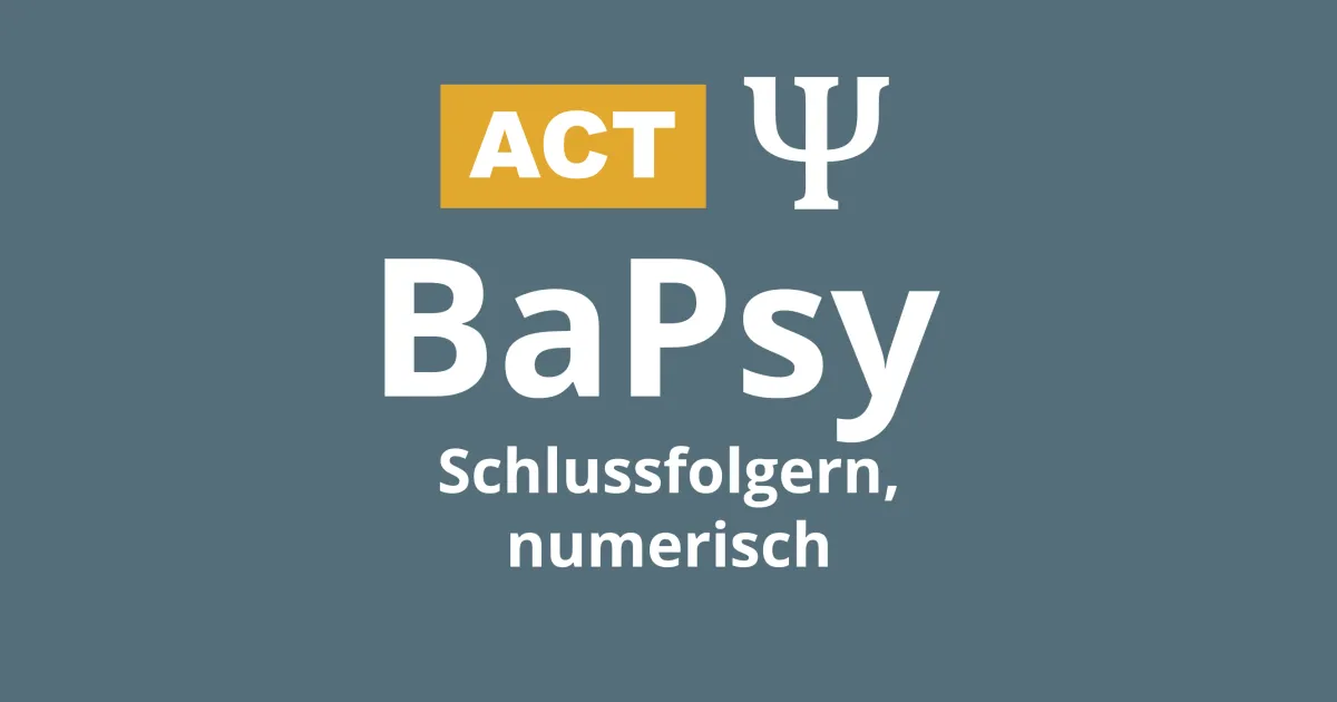 BaPsy-DGPs - Schlussfolgerndes Denken, numerish