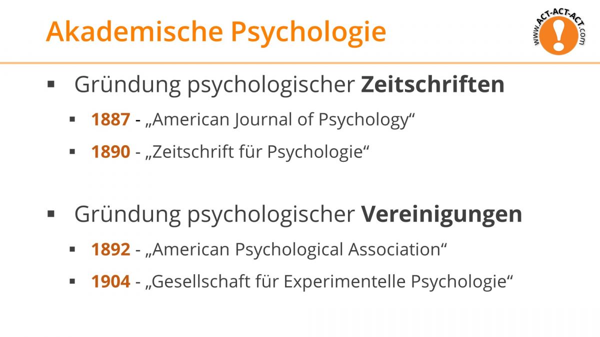 Psychologie Aufnahmetest Kapitel 1: Akademische Psychologie