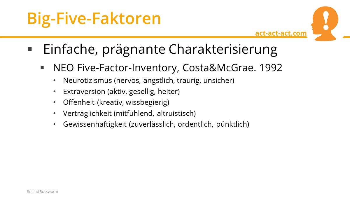 Big-Five-Faktoren