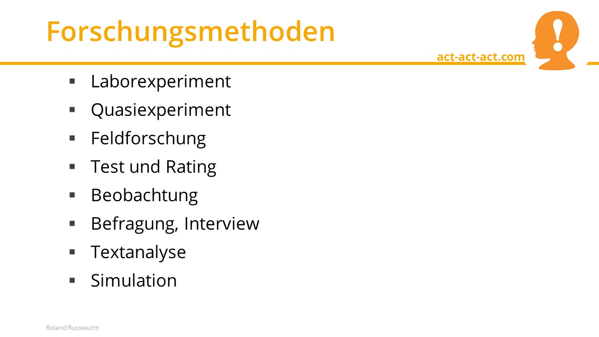 Forschungsmethoden