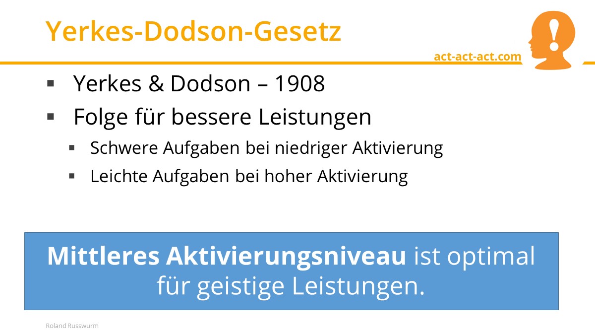 Yerkes-Dodson-Gesetz