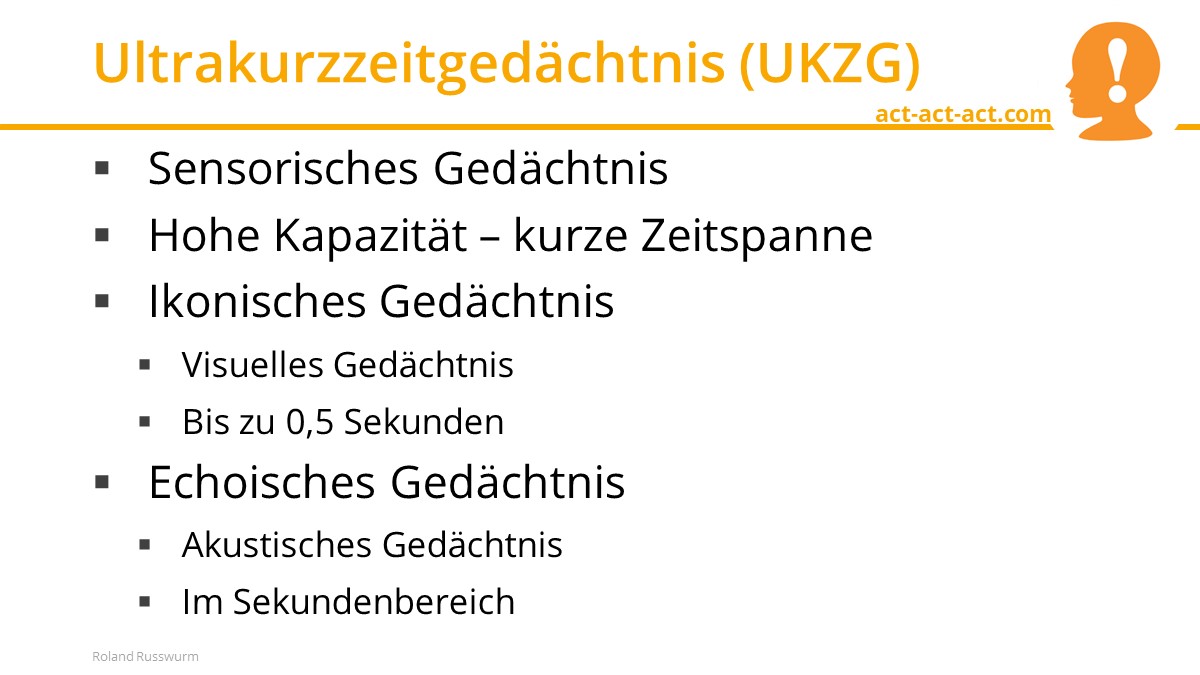 Ultrakurzzeitgedächtnis (UKZG)