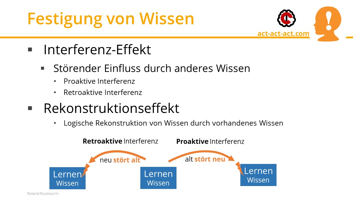 Festigung von Wissen