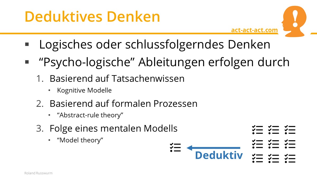 Deduktives Denken