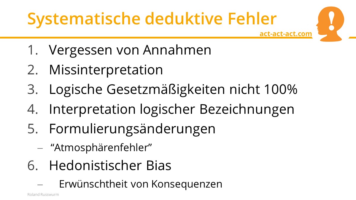 Systematische deduktive Fehler