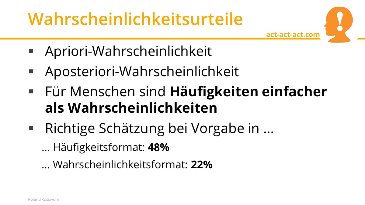 Wahrscheinlichkeitsurteile