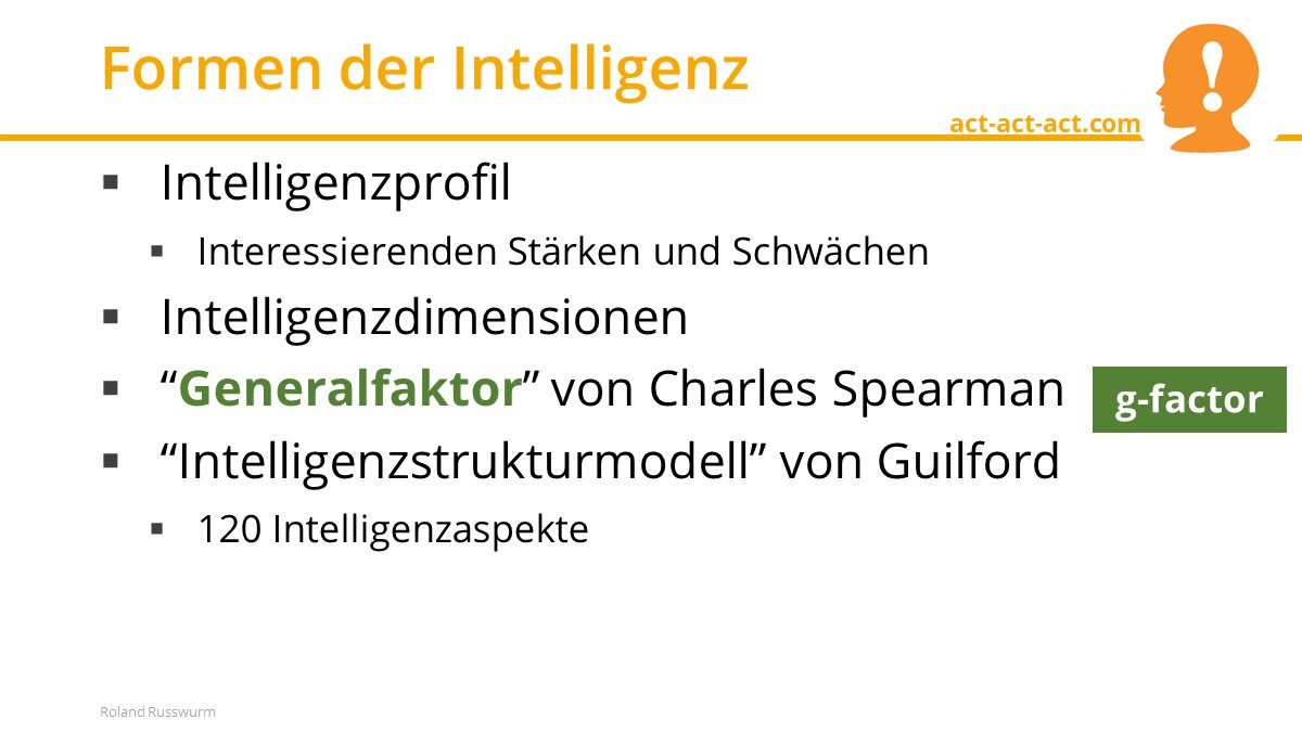 Formen der Intelligenz