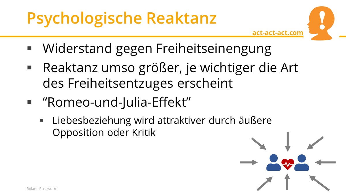 Psychologische Reaktanz