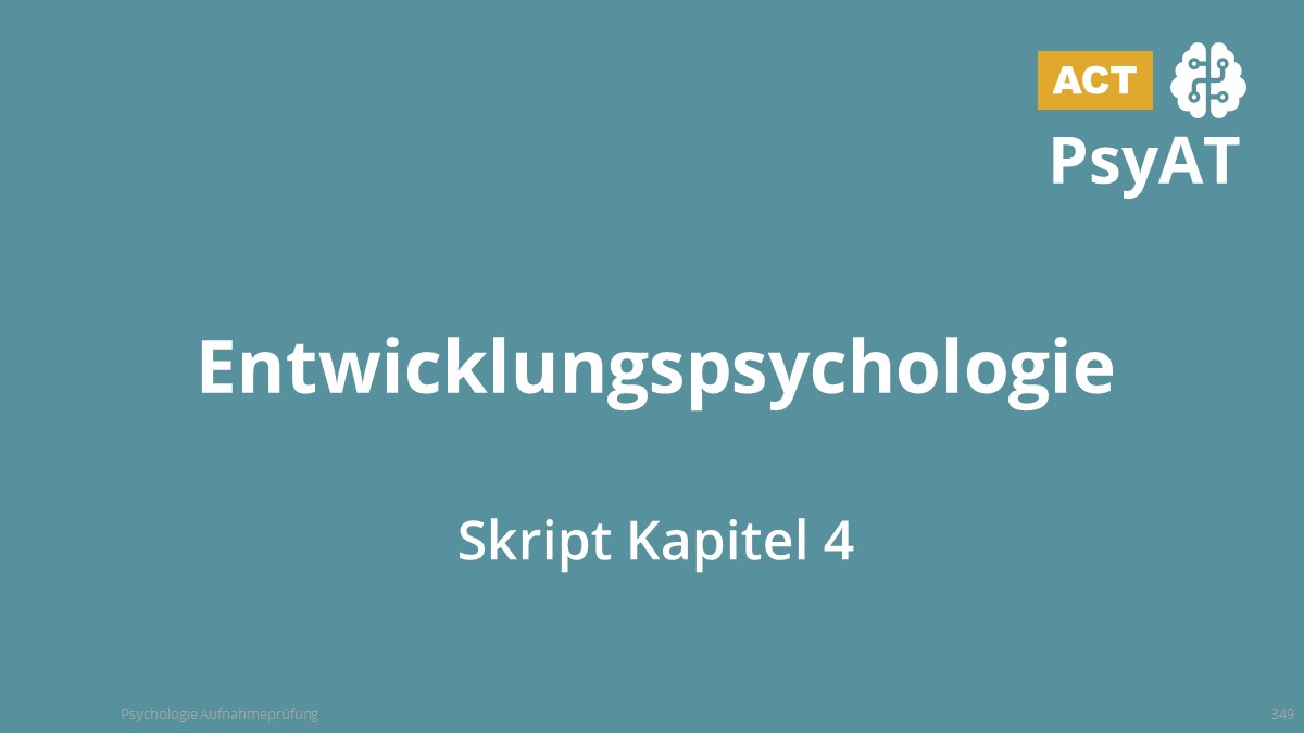 Entwicklungspsychologie