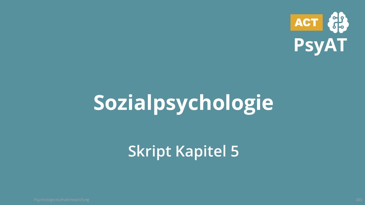 Sozialpsychologie