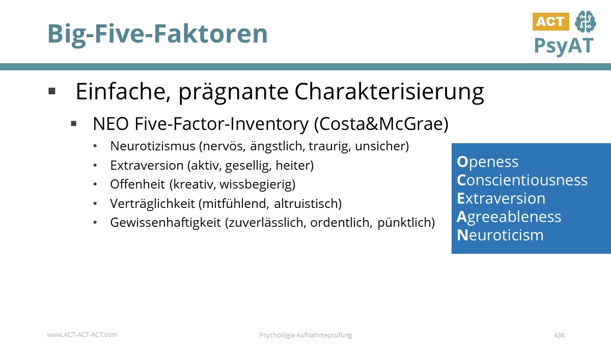 Big-Five-Faktoren