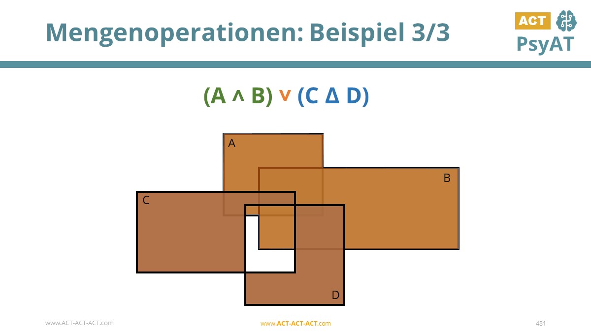 Mengenoperationen: Beispiel 3/3