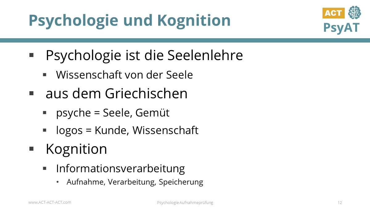 Psychologie und Kognition