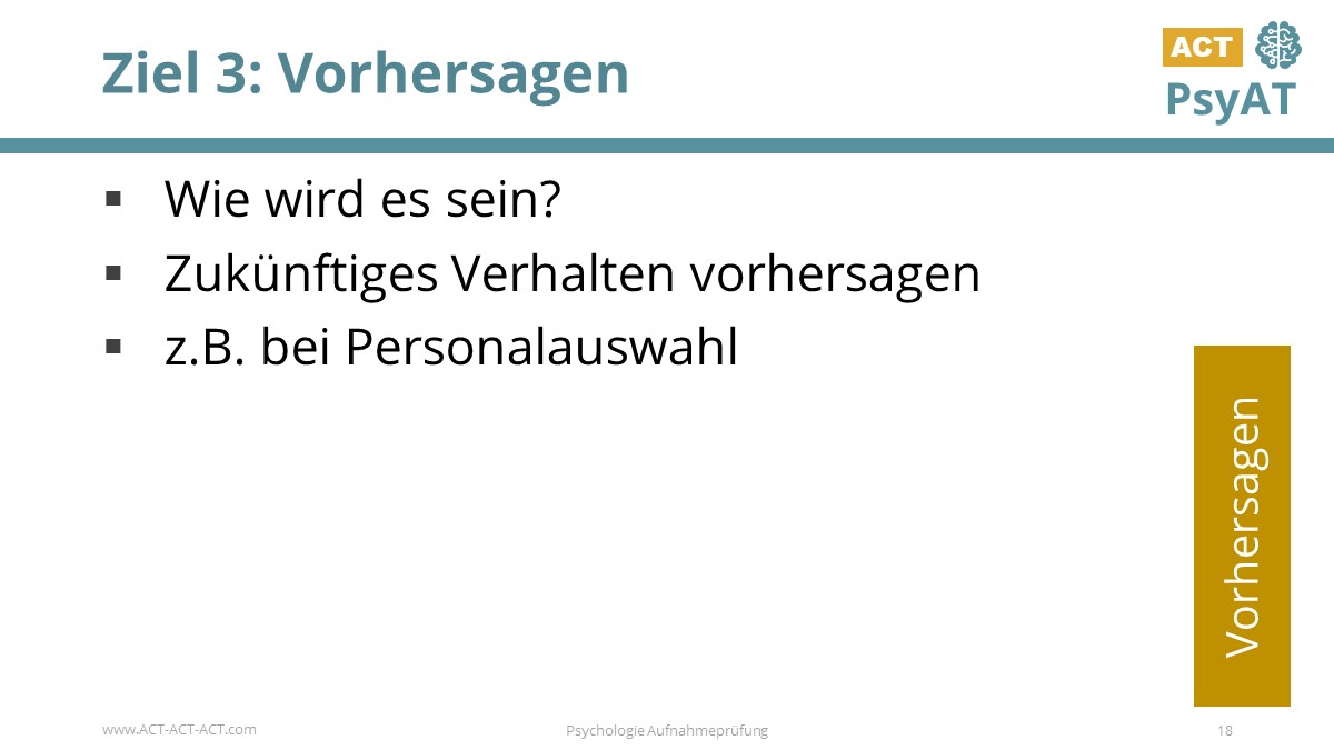 Ziel 3: Vorhersagen