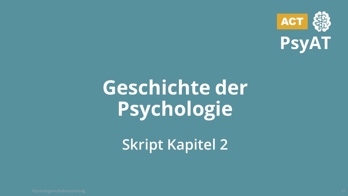 Geschichte der Psychologie