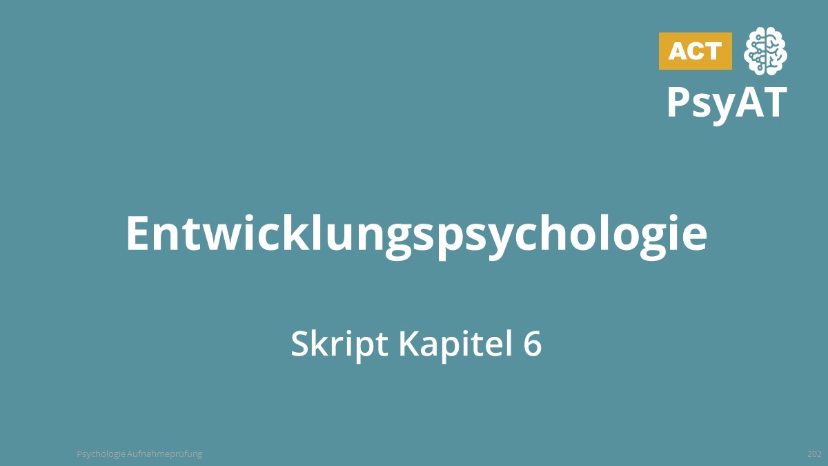 Entwicklungspsychologie