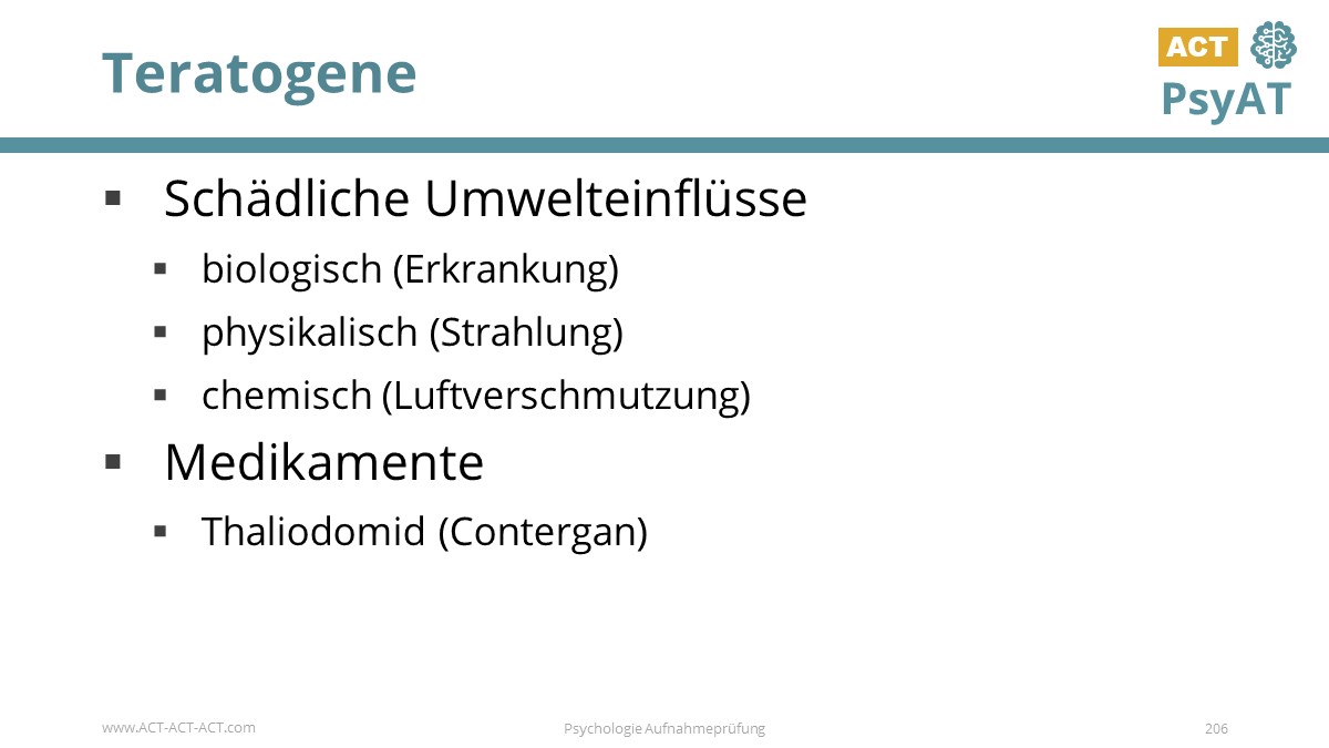 Teratogene