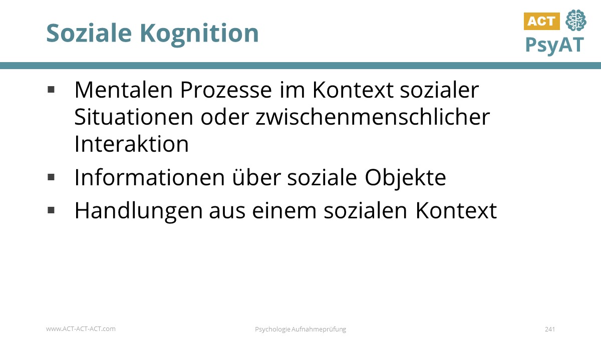 Soziale Kognition