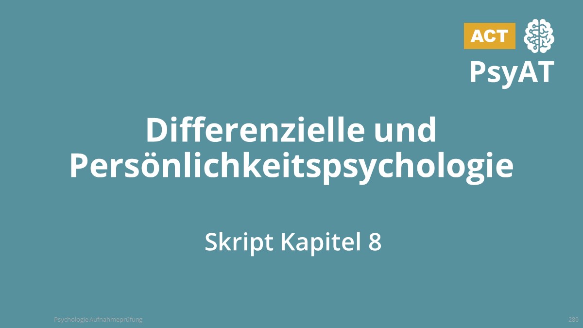 Differenzielle und Persönlichkeitspsychologie