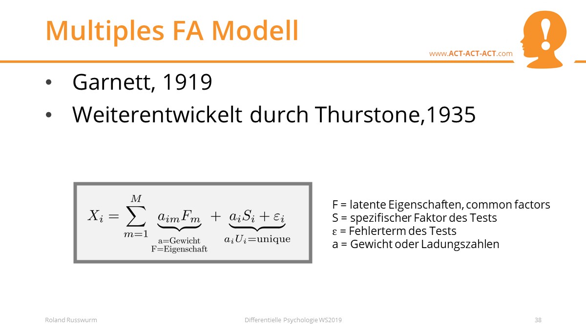 Multiples FA Modell