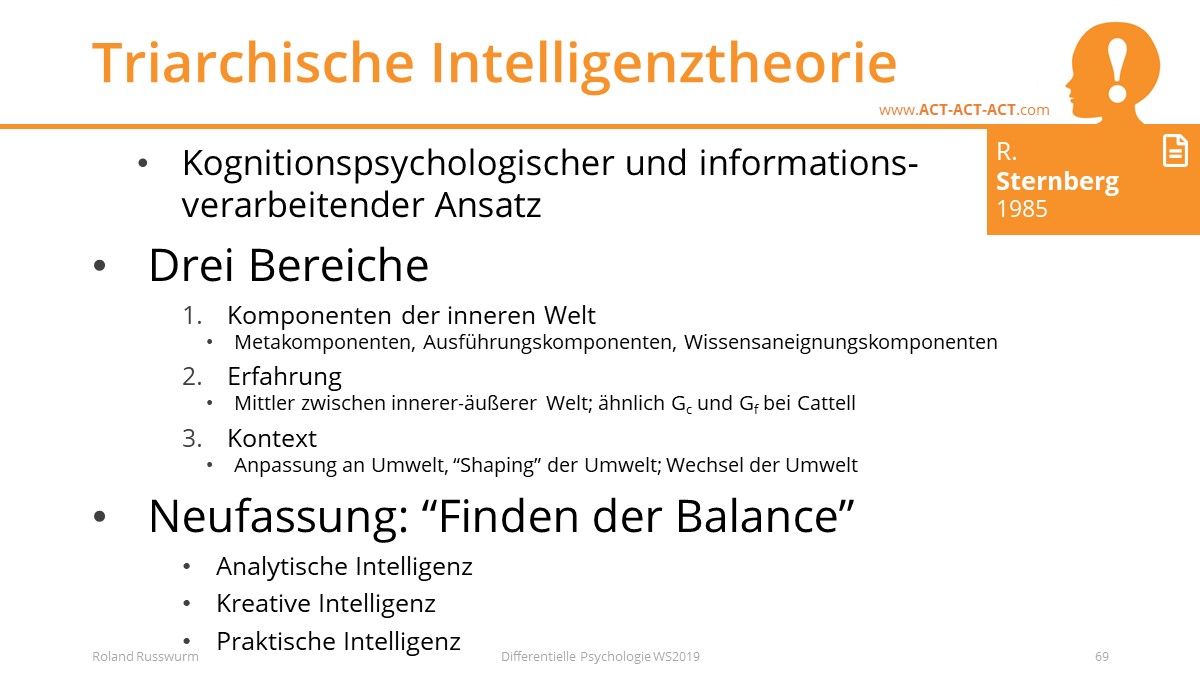 Triarchische Intelligenztheorie